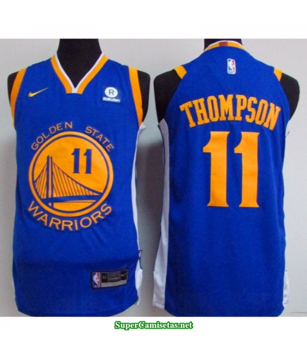 Camiseta 2018 Thompson 11azul Golden State Warriors
