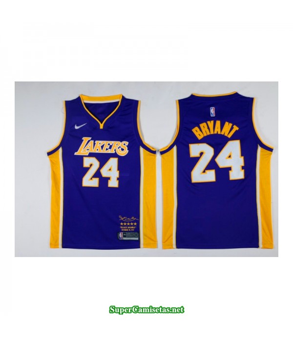Camiseta Kobe Bryant 24 morada Angeles Lakers