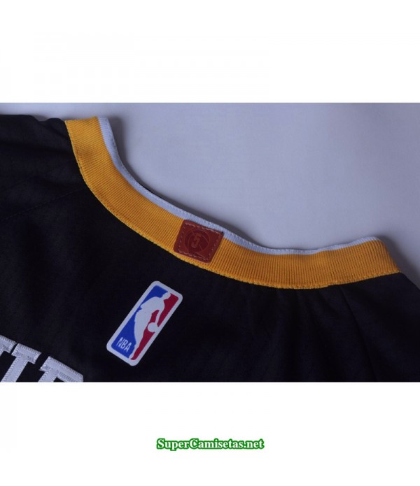 Camiseta 2018 Kevin Durant 35 negra Golden State Warriors town