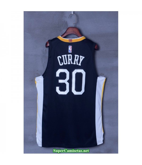 Camiseta 2018 Curry 30 negra Golden State Warriors town