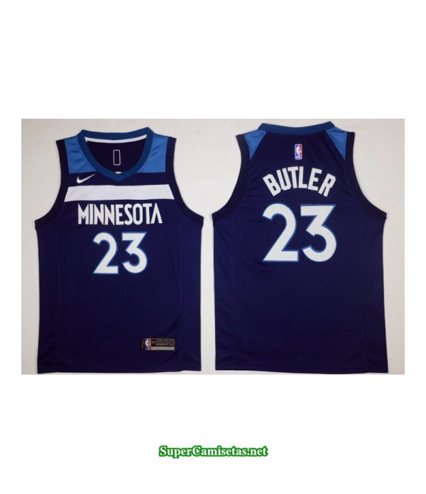 Camiseta 2018 Butler 23 azul Minnesota Wolves