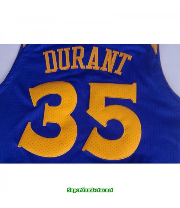 Camiseta 2018 Kevin Durant 35 azul Golden State Warriors