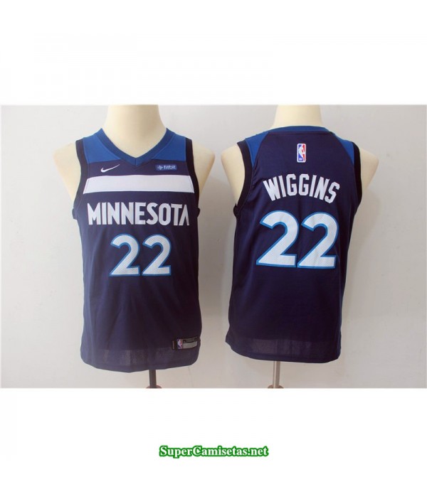 Camiseta NIÑOS Wiggins 22 Minnesota Wolves 2018