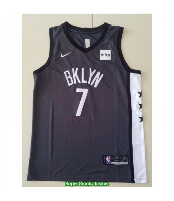 Camiseta 2020 Nets Brooklyn Kevin Durant 7 negra