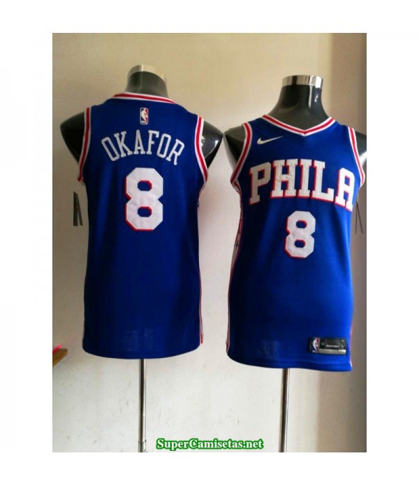 Camiseta 2018 Philadelphia azul Okafor 8