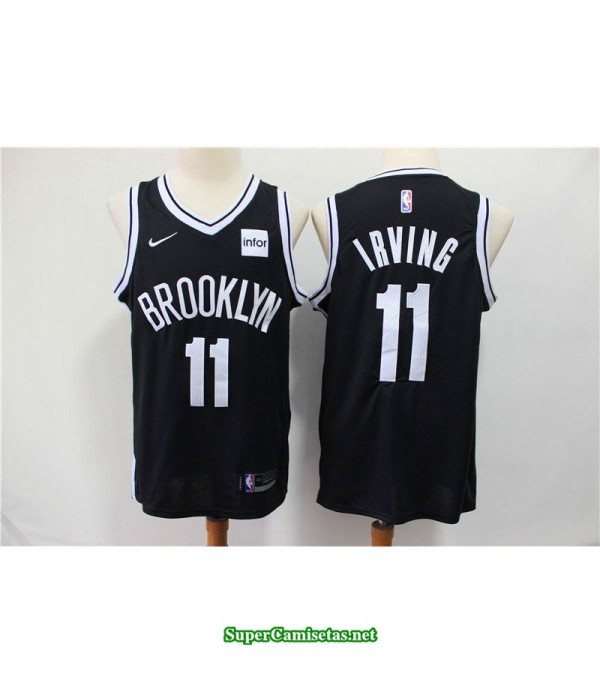 Camiseta Nets Brooklyn Irving 11 negra b