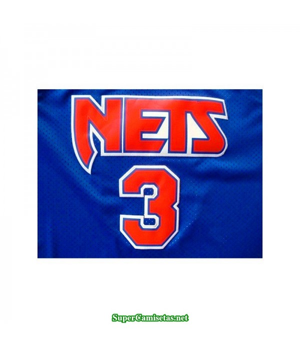 Camiseta Nets Petrovic 3 azul retro