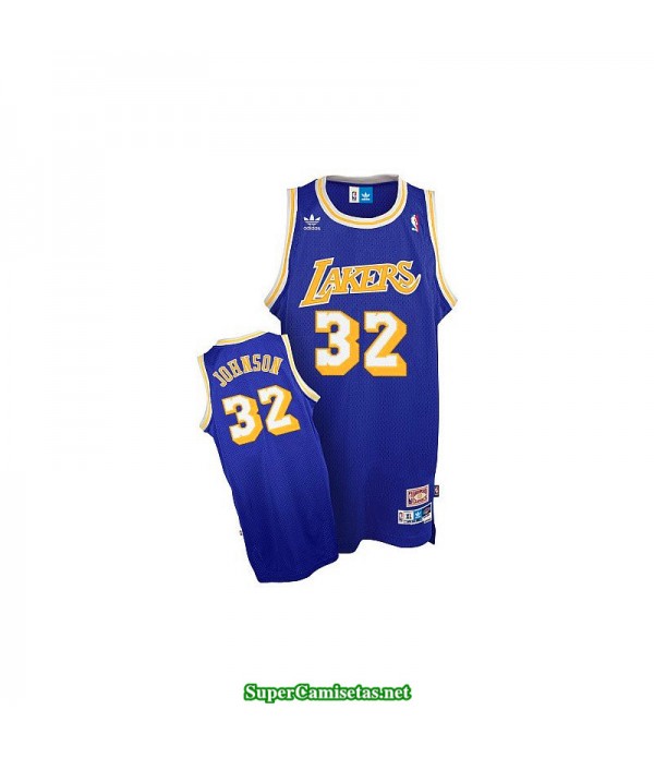 Camiseta Johnson 32 azul Angeles Lakers retro Hardwood Classic
