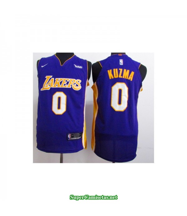 Camiseta Kuzma 0 morada Angeles Lakers