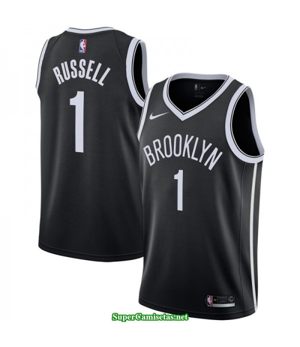 Camiseta Nets Brooklyn Russell 1 negra