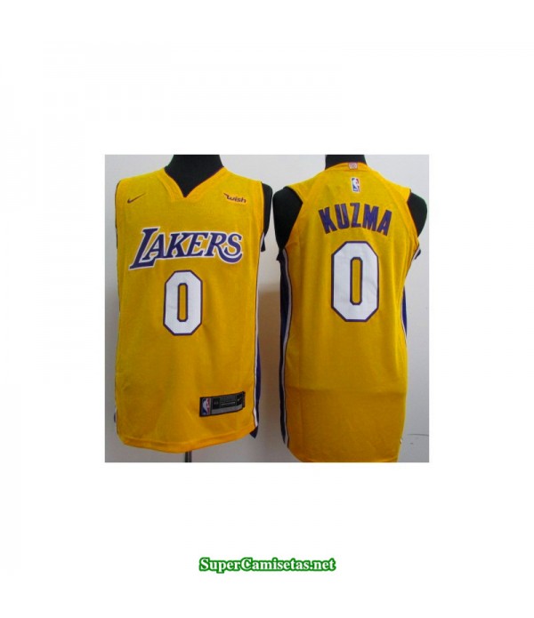 Camiseta Kuzma 0 amarilla Angeles Lakers
