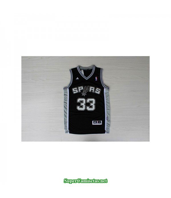 Camiseta Diaw 33 negra San Antonio Spurs