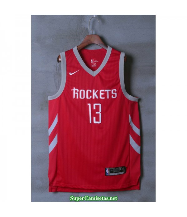 Camiseta 2018 Harden 13 roja Houston Rockets