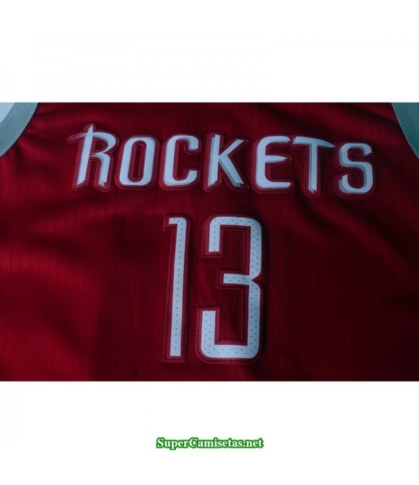 Camiseta 2018 Harden 13 roja Houston Rockets