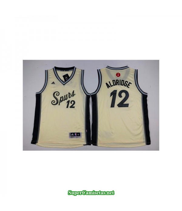 Camiseta Aldridge 12 blanca San Antonio Spurs