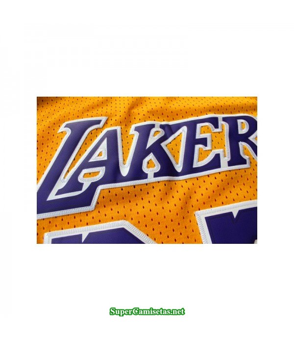 Camiseta Johnson 32 retro hardwood classic amarilla Angeles Lakers