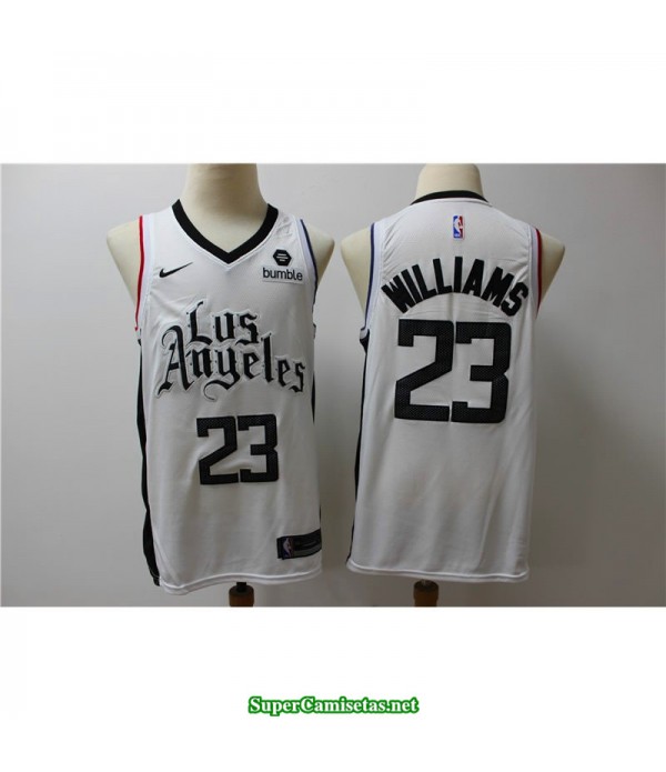 Camiseta 2020 Williams 23 blanca Angeles Clippers b