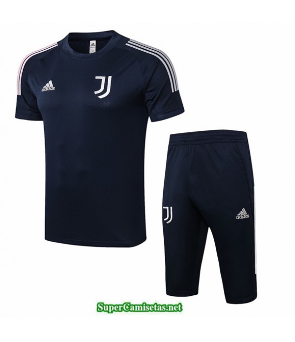 Tailandia Camiseta Kit De Entrenamiento Juventus 3/4 Azul Oscuro 2020