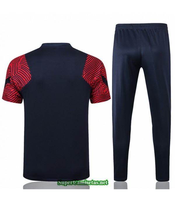 Tailandia Camiseta Kit De Entrenamiento Psg Azul Oscuro Rojo 2020