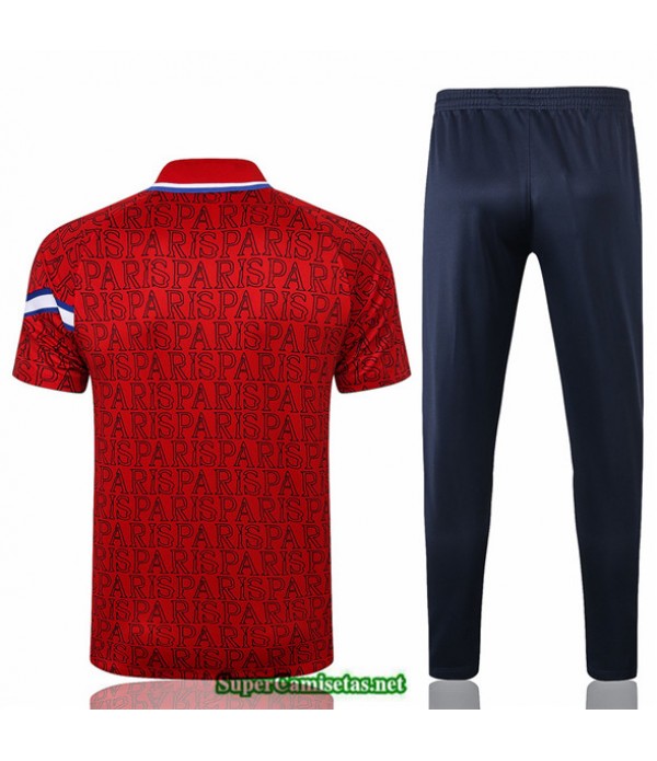 Tailandia Camiseta Kit De Entrenamiento Psg Polo Rojo Paris 2020