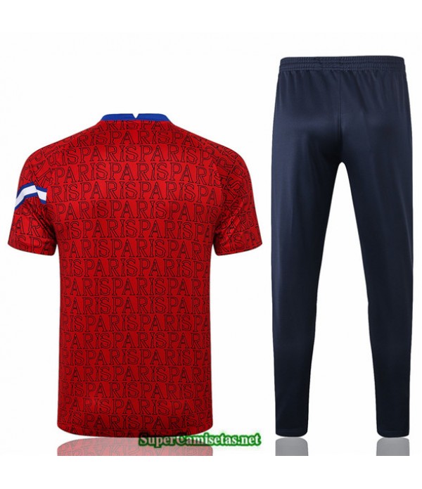 Tailandia Camiseta Kit De Entrenamiento Psg Rojo Paris 2020