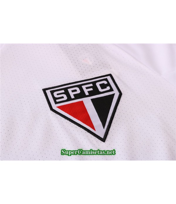 Tailandia Camiseta Kit De Entrenamiento Sao Paulo 3/4 Blanco 2020