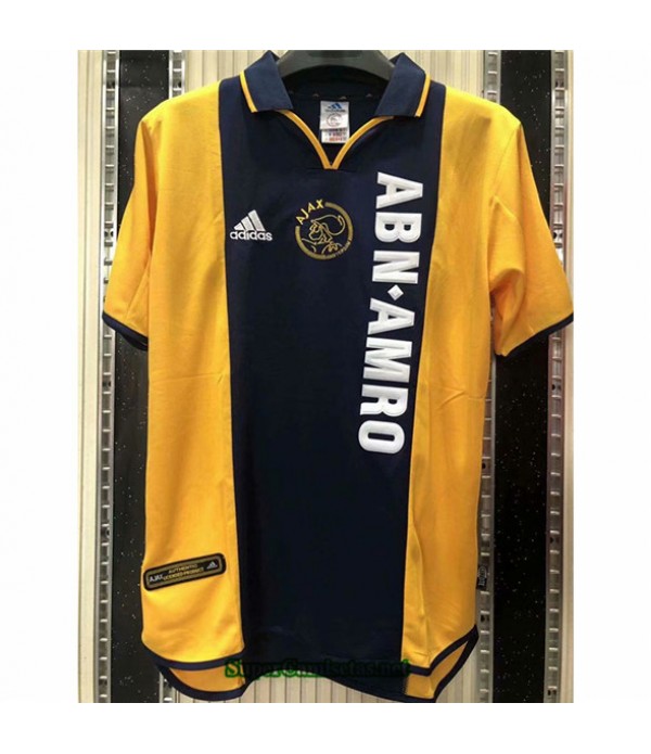 Tailandia Camisetas Clasicas Ajax Amarillo Hombre 2001