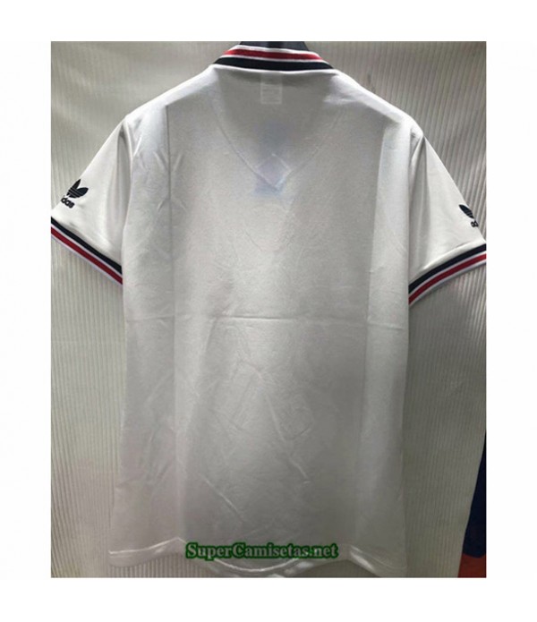 Tailandia Camisetas Clasicas Segunda Manchester United Hombre Blanco 1985