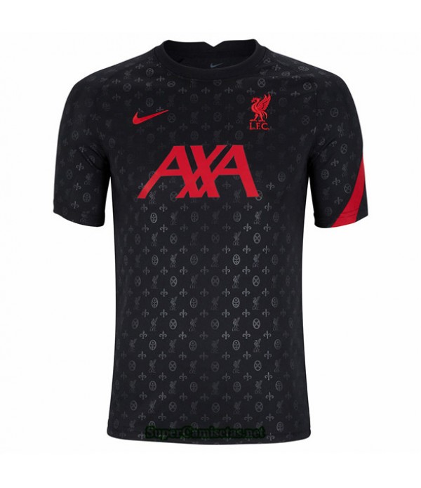 Tailandia Equipacion Camiseta Liverpool Pre Match Entrenamiento Negro 2020