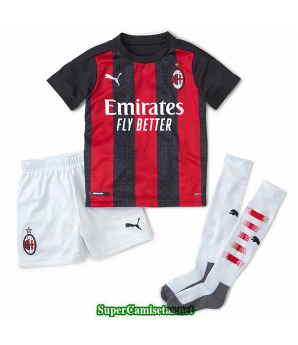 Tailandia Primera Equipacion Camiseta Ac Milan Niños 2020