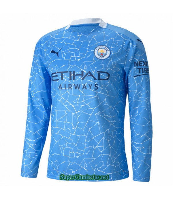 Tailandia Primera Equipacion Camiseta Manchester City Manga Larga 2020