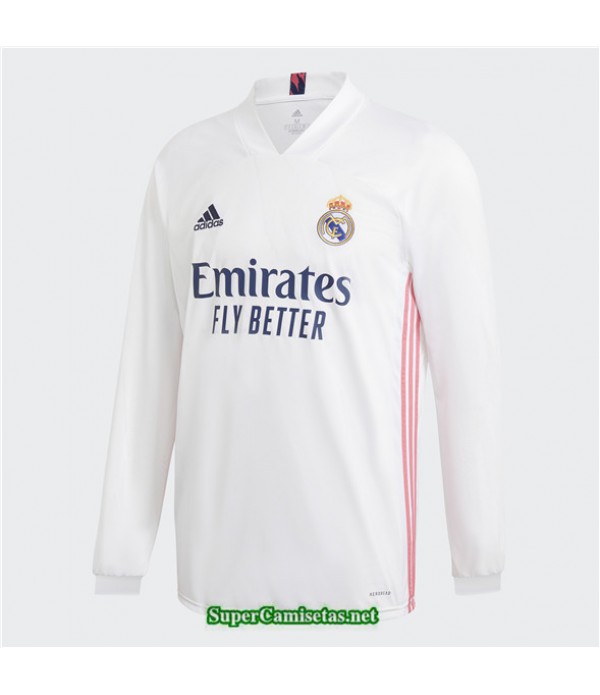 Tailandia Primera Equipacion Camiseta Real Madrid Manga Larga 2020