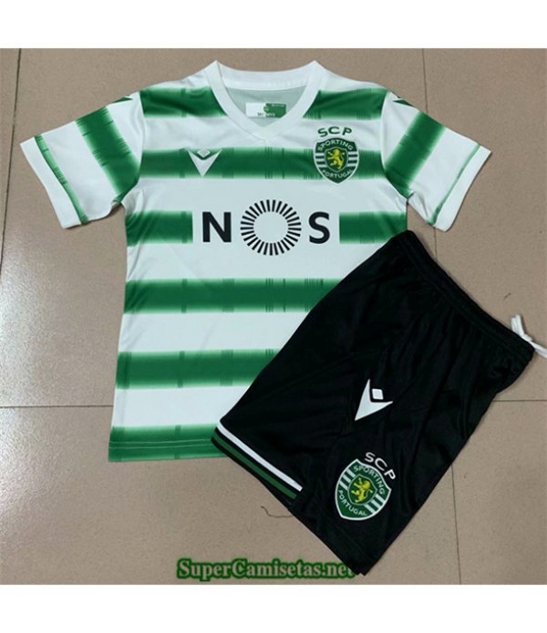 Tailandia Primera Equipacion Camiseta Sporting Lisbon Niños 2020