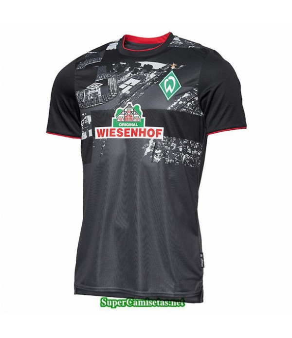Tailandia Tercera Equipacion Camiseta Werder Bremen Negro 2020