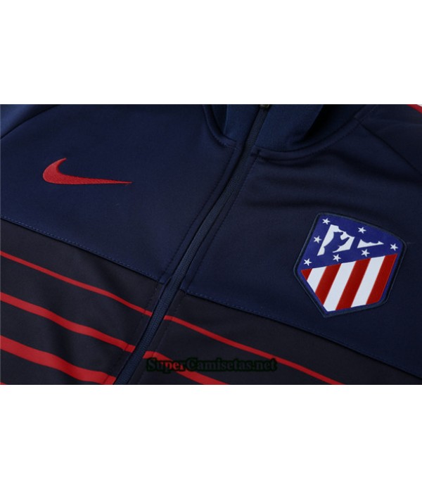 Tailandia Veste Survetement Atletico Madrid Azul Oscuro/rojo 2020