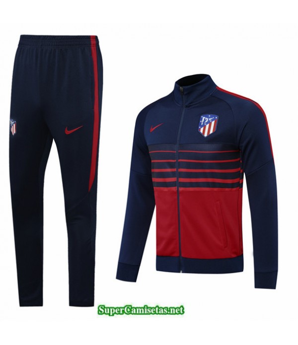 Tailandia Veste Survetement Atletico Madrid Azul O...