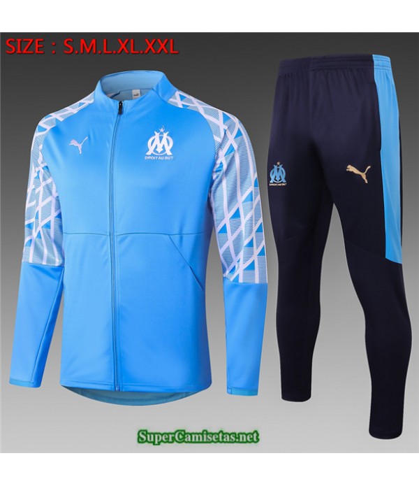 Tailandia Veste Survetement Marsella Niños Azul C...