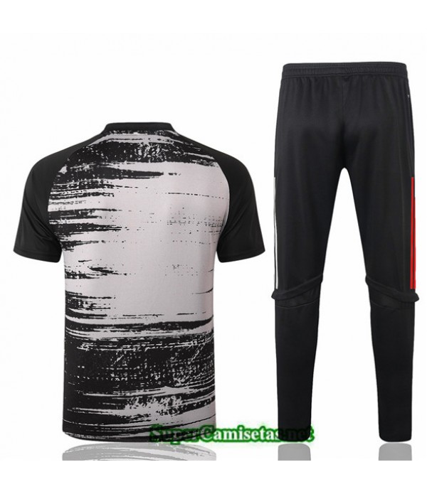 Tailandia Camiseta Kit De Entrenamiento Bayern Munich Polo Negro/gris 2020/21