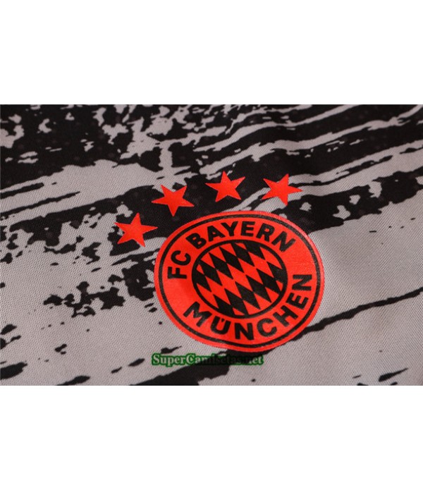 Tailandia Camiseta Kit De Entrenamiento Bayern Munich Polo Negro/gris 2020/21