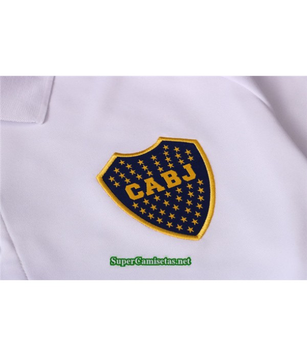 Tailandia Camiseta Kit De Entrenamiento Boca Juniors Polo Blanco 2020/21