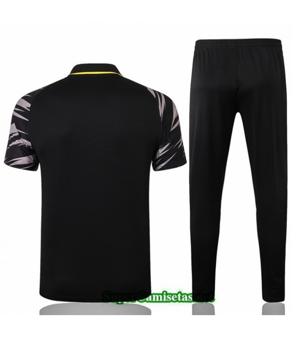 Tailandia Camiseta Kit De Entrenamiento Borussia Dortmund Polo Negro 2020/21