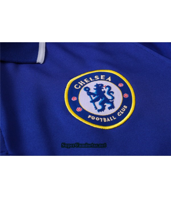 Tailandia Camiseta Kit De Entrenamiento Chelsea Polo Azul 2020/21