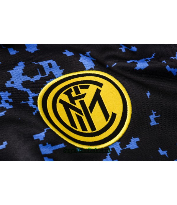 Tailandia Camiseta Kit De Entrenamiento Inter Milan Polo Azul 2020/21