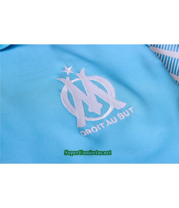 Tailandia Camiseta Kit De Entrenamiento Marsella Polo Azul Claro 2020/21