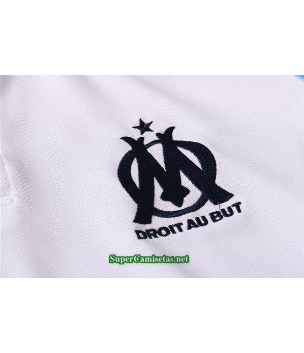 Tailandia Camiseta Kit De Entrenamiento Marsella Polo Blanco 2020/21