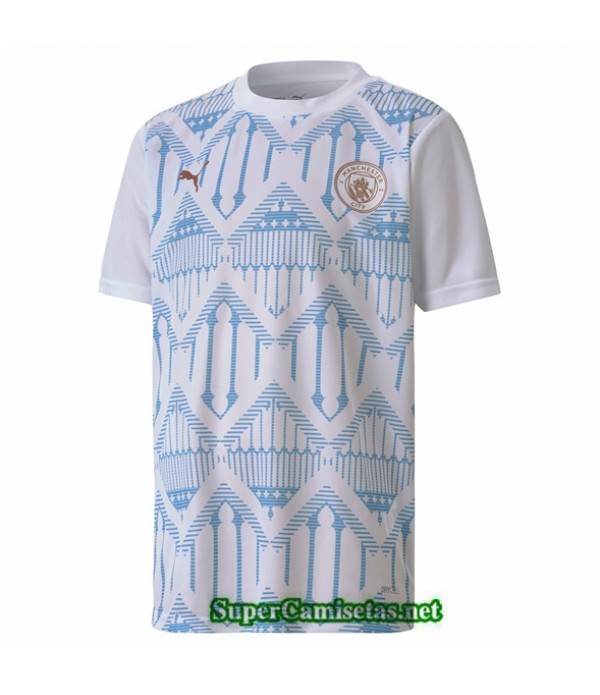 Tailandia Camiseta Maillot De Stade Manchester City Blanco