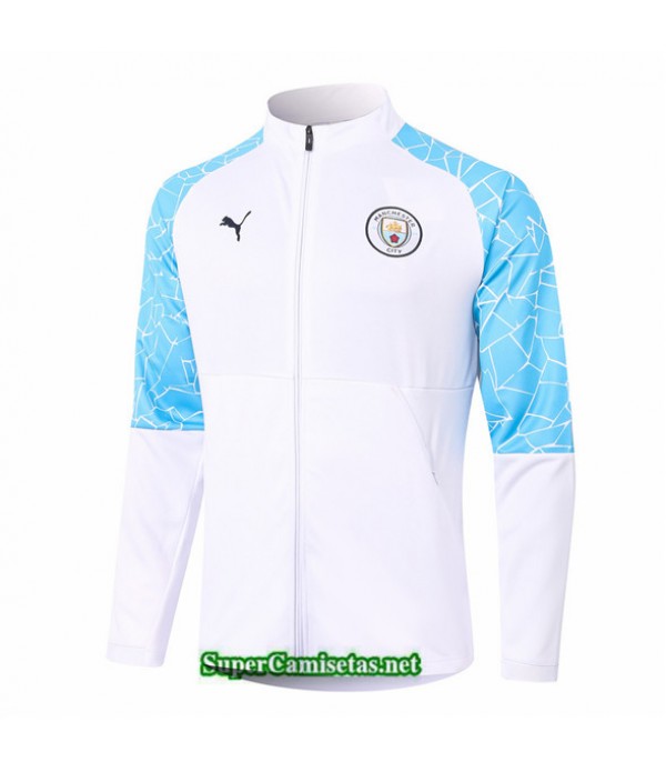 Tailandia Camiseta Manchester City Chaqueta Blanco 2020/21
