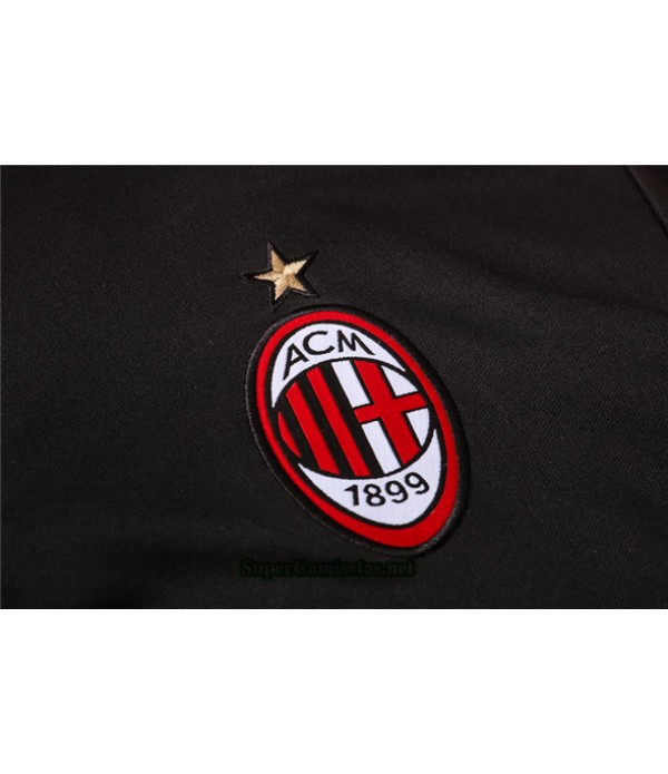 Tailandia Chaqueta Chandal Ac Milan Negro 2020/21