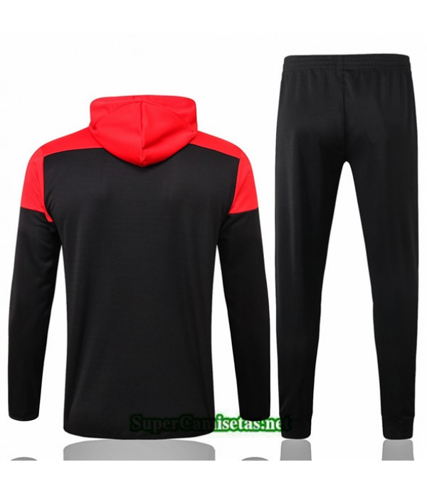 Tailandia Chaqueta Chandal Bayern Munich Sombrero Negro/rojo 2020/21