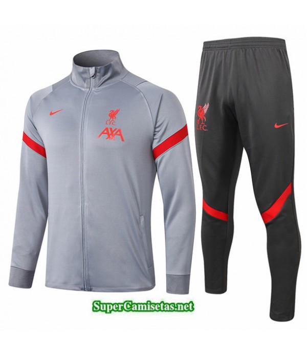 Tailandia Chaqueta Chandal Liverpool Gris Claro 2020/21